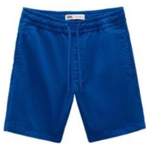 ZARA Denimwear Royal Blue/Bluish Jean Denim Shorts Size L